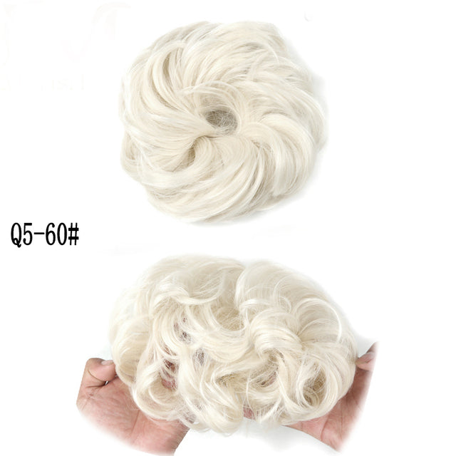 XINRAN Synthetic Curly Donut Chignon