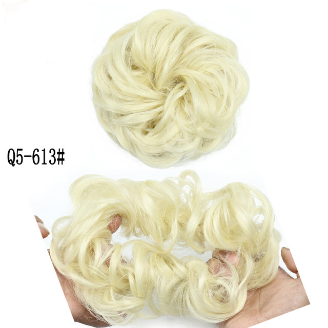 XINRAN Synthetic Curly Donut Chignon