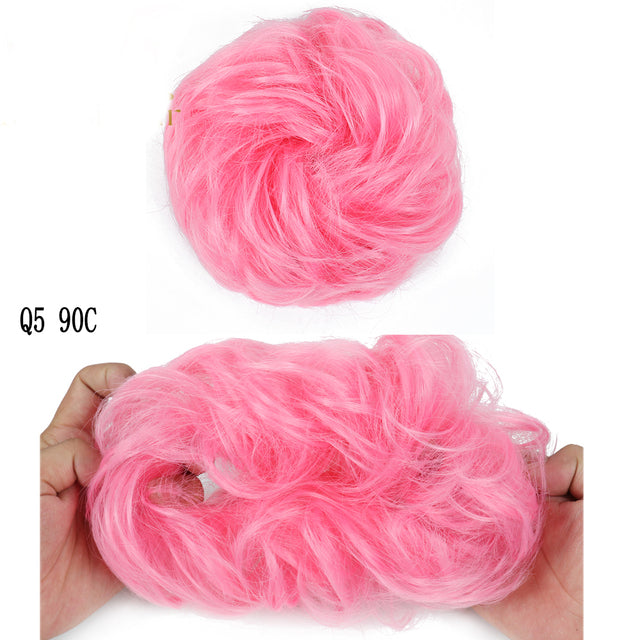 XINRAN Synthetic Curly Donut Chignon