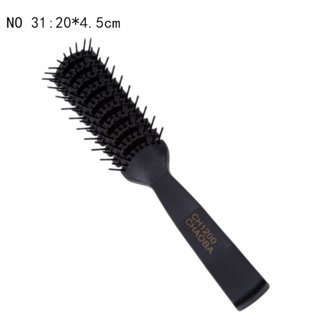 Grove Hairdress Comb Heat Resistant Woman Wet Hook Curly Hair Brushes