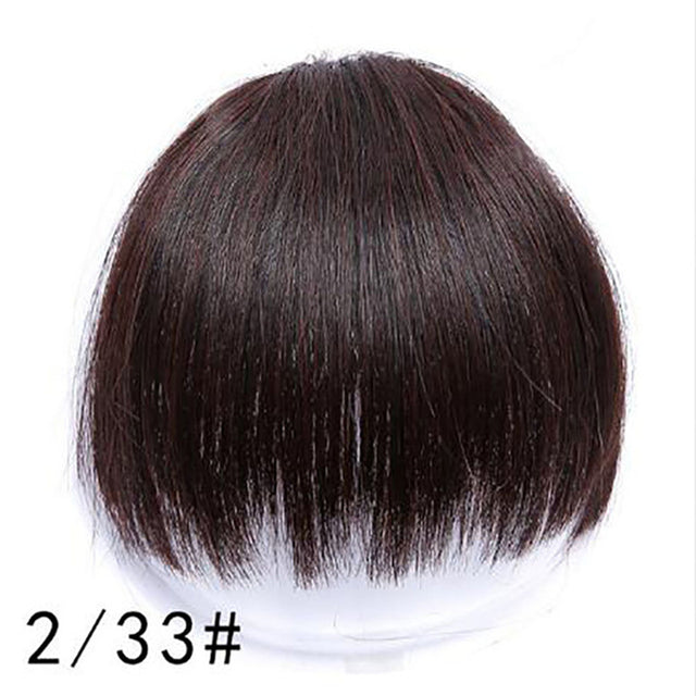 LUPU Synthetic Hair, Women&#39;s Bangs, Short Hair Clips, Natural Black, Solid Color