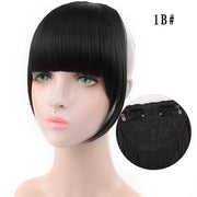 LUPU Synthetic Hair, Women&#39;s Bangs, Short Hair Clips, Natural Black, Solid Color