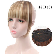 LUPU Synthetic Hair, Women&#39;s Bangs, Short Hair Clips, Natural Black, Solid Color