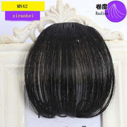 LUPU Synthetic Hair, Women&#39;s Bangs, Short Hair Clips, Natural Black, Solid Color