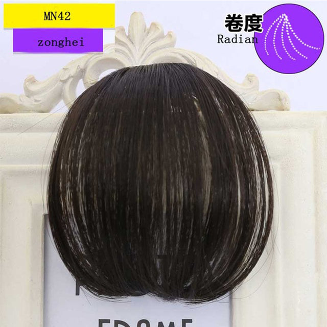 LUPU Synthetic Hair, Women&#39;s Bangs, Short Hair Clips, Natural Black, Solid Color