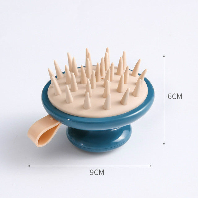 Silicone Head Body Scalp Massage Brush Silicone Shampoo Brush