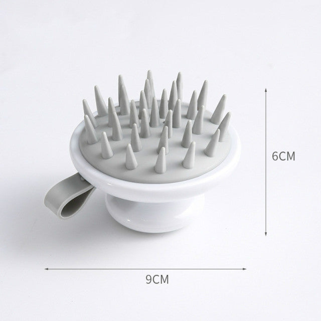 Silicone Head Body Scalp Massage Brush Silicone Shampoo Brush