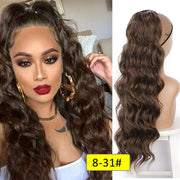 Vigorous Synthetic Long Body Wavy Drawstring Ponytail