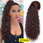 Vigorous Synthetic Long Body Wavy Drawstring Ponytail