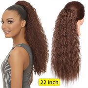 Vigorous Synthetic Long Body Wavy Drawstring Ponytail