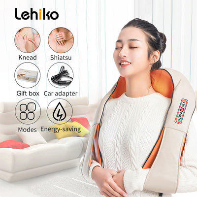 U Shape Electrical Shiatsu Back Neck Shoulder Body Massager