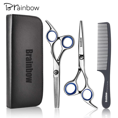 Brainbow 6 inch Cutting Thinning  Styling Tool Hair Scissors Stainless Steel