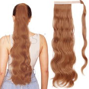 Synthetic Long Straight Ponytail Wrap Around Clip