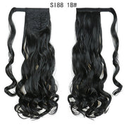 Synthetic Long Straight Ponytail Wrap Around Clip