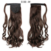 Synthetic Long Straight Ponytail Wrap Around Clip