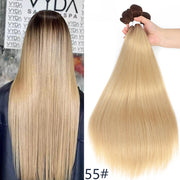 Bone Straight Hair Bundles Piano Ombre Hair Extensions