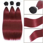 Bone Straight Hair Bundles Piano Ombre Hair Extensions