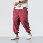 Chinese Style Harem Pants Men Streetwear Casual Joggers Mens Pants