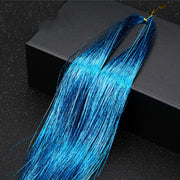 Sparkle Shiny Hair Tinsel Rainbow Silk Hair Extensions