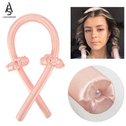 Heatless Curling Rod Headband Ribbon Silk Hairwear