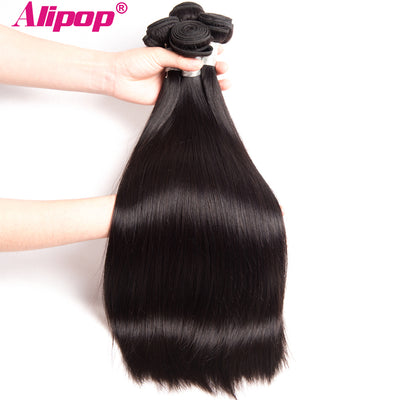 [ALIPOP] Straight Hair Brazilian Virgin Hair Weave Bundles