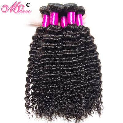 Brazilian Human Hair Weave Natural Black Hair Extensions Can Be Dyed Bleached 1Pcs