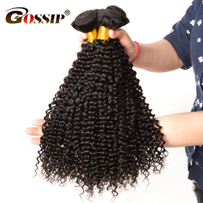 Gossip Afro Kinky Curly Hair Brazilian Hair Weave Bundles 100% Human Hair