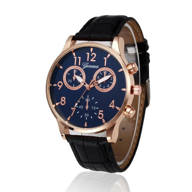 Business Style Casual Watch Men Quartz Faux Chronograph Quartz Watch