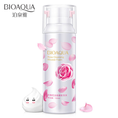 BIOAQUA Rose Foaming Facial Cleanser Moisturzing Hydrating