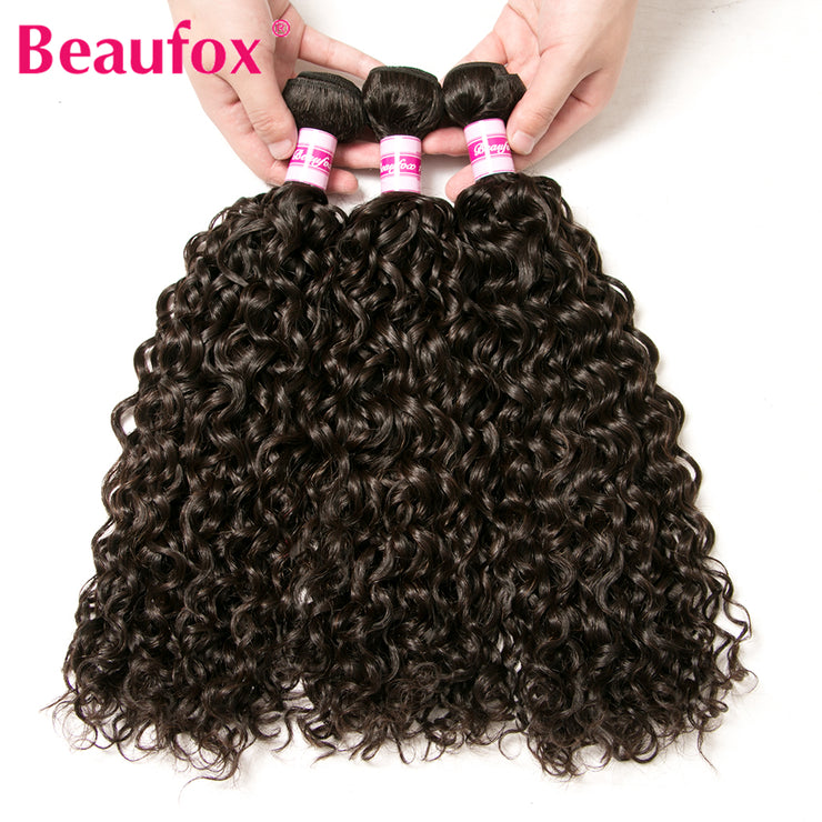 Brazilian Water Wave Hair Bundles 100% Remy Human Hair Extensions Bundles