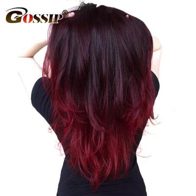 Gossip Ombre Brazilian Straight Hair Weave Bundles Two Tone Human Hair Bundles 1Piece