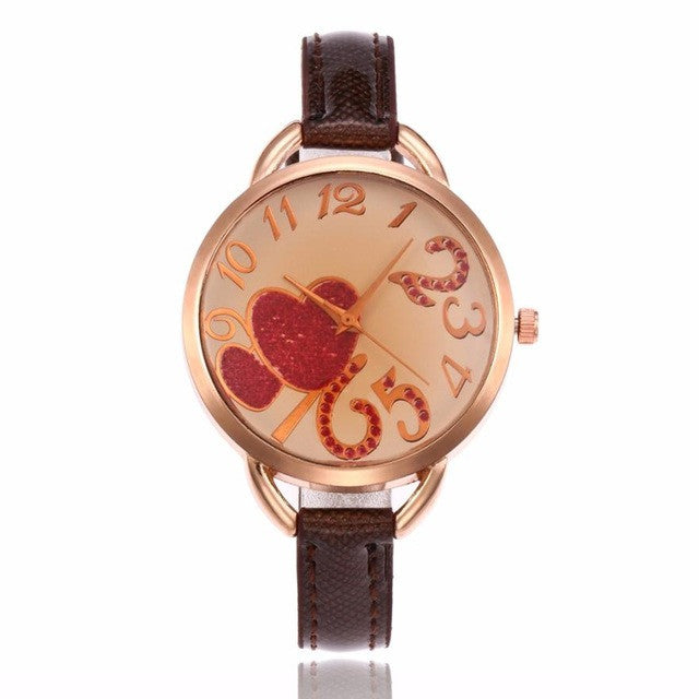 Reloj De Mujer 2017 Fashion Watches Women's Heart Pattern