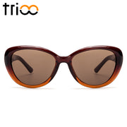 TRIOO Women Sunglasses Myopia Cat Eye Prescription Sun Glasses