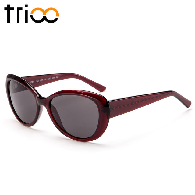 TRIOO Women Sunglasses Myopia Cat Eye Prescription Sun Glasses