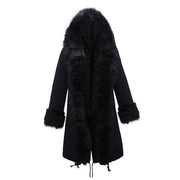 Women Fashion Long Cosy Winter Coat Hooded Warm Coat