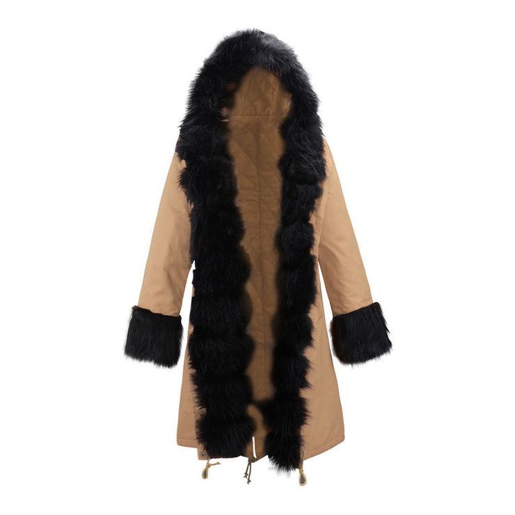 Women Fashion Long Cosy Winter Coat Hooded Warm Coat