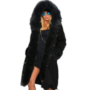 Women Fashion Long Cosy Winter Coat Hooded Warm Coat